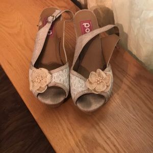 Cute White Lace Heels
